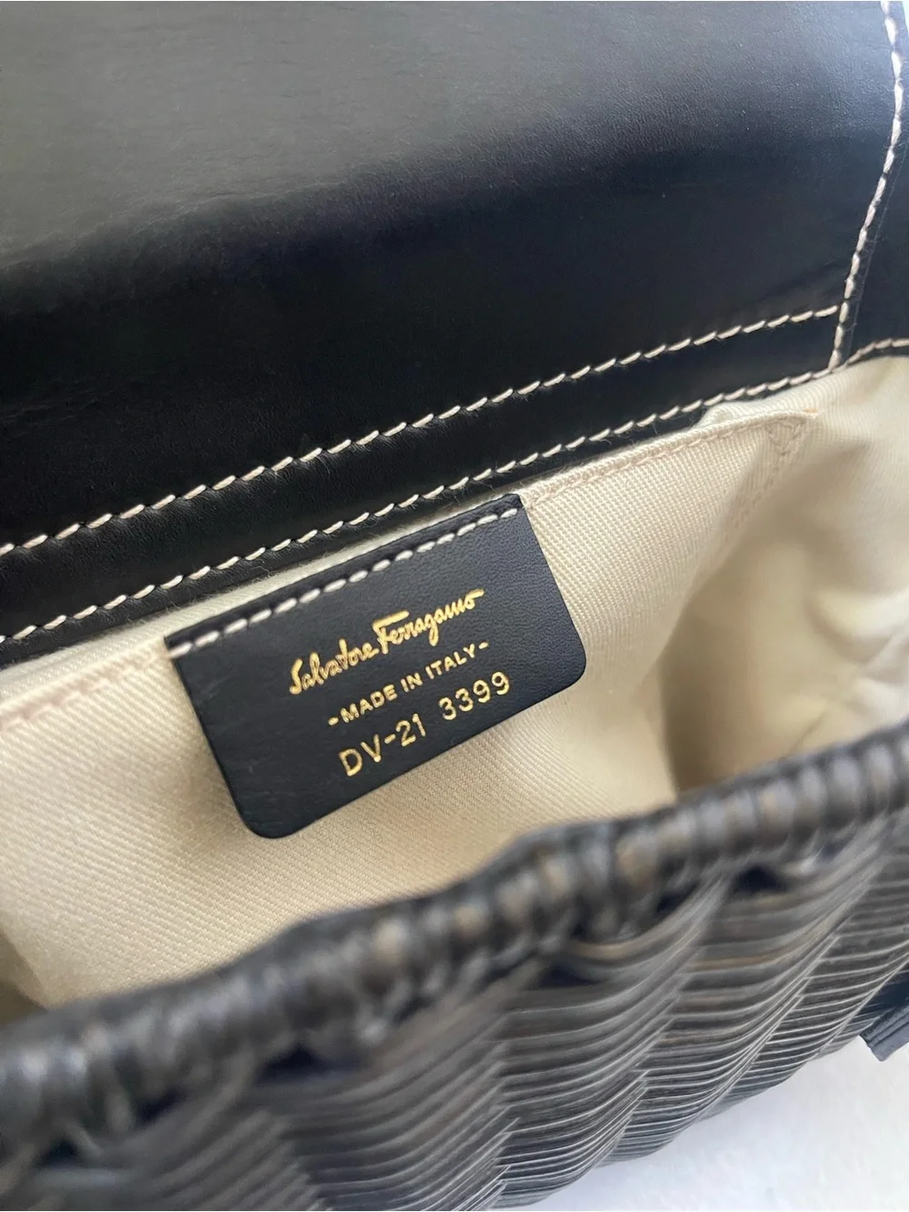 Salvatore Ferragamo vintage Gancini Rattan handbag
